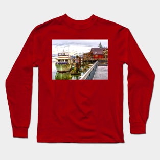 Boats on the La Conner Waterfront Long Sleeve T-Shirt